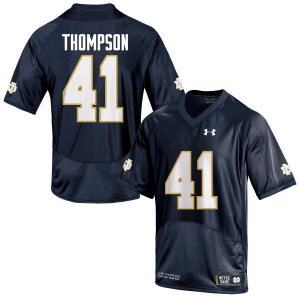 Notre Dame Fighting Irish Men's Jimmy Thompson #41 Navy Blue Under Armour Authentic Stitched College NCAA Football Jersey WYH6299JC